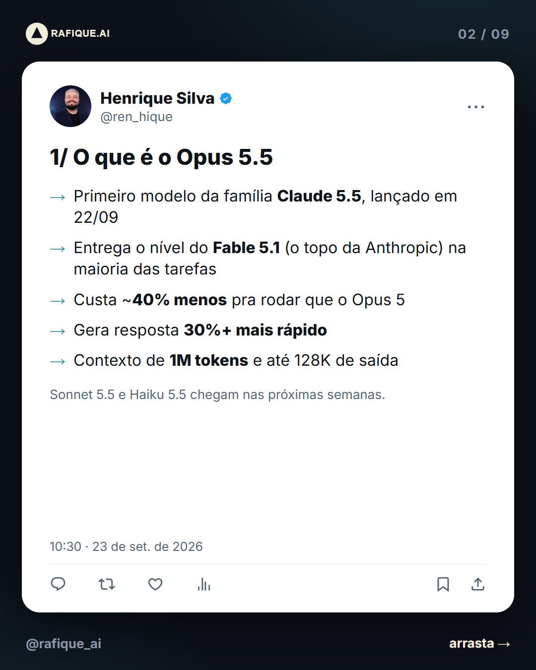 O que é o Opus 5.5 — resumo em 5 pontos