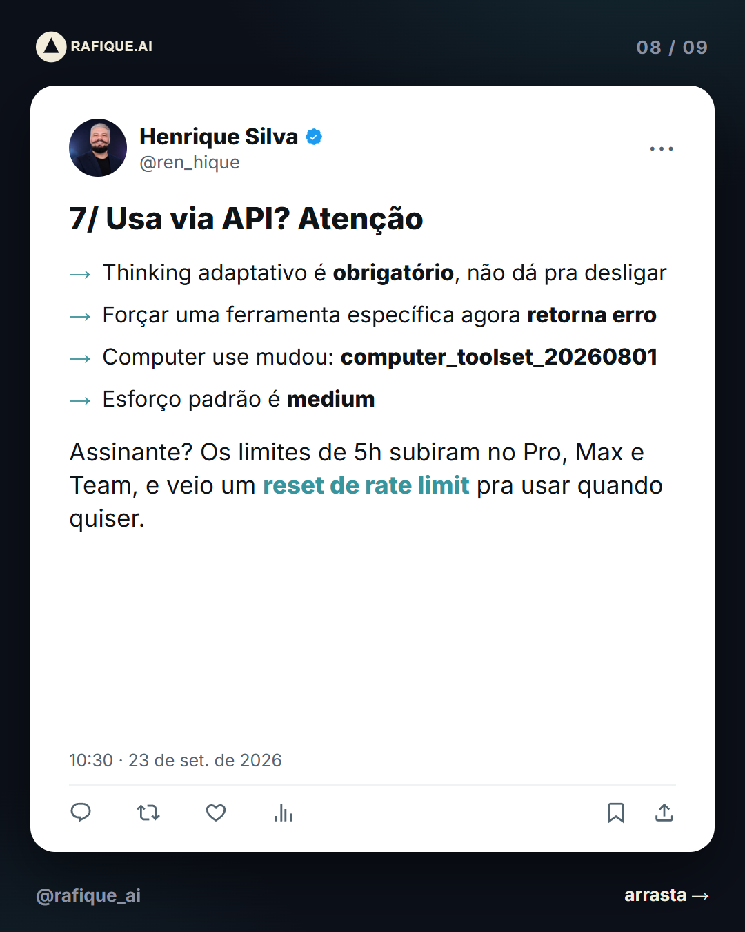 Usa via API? Atenção