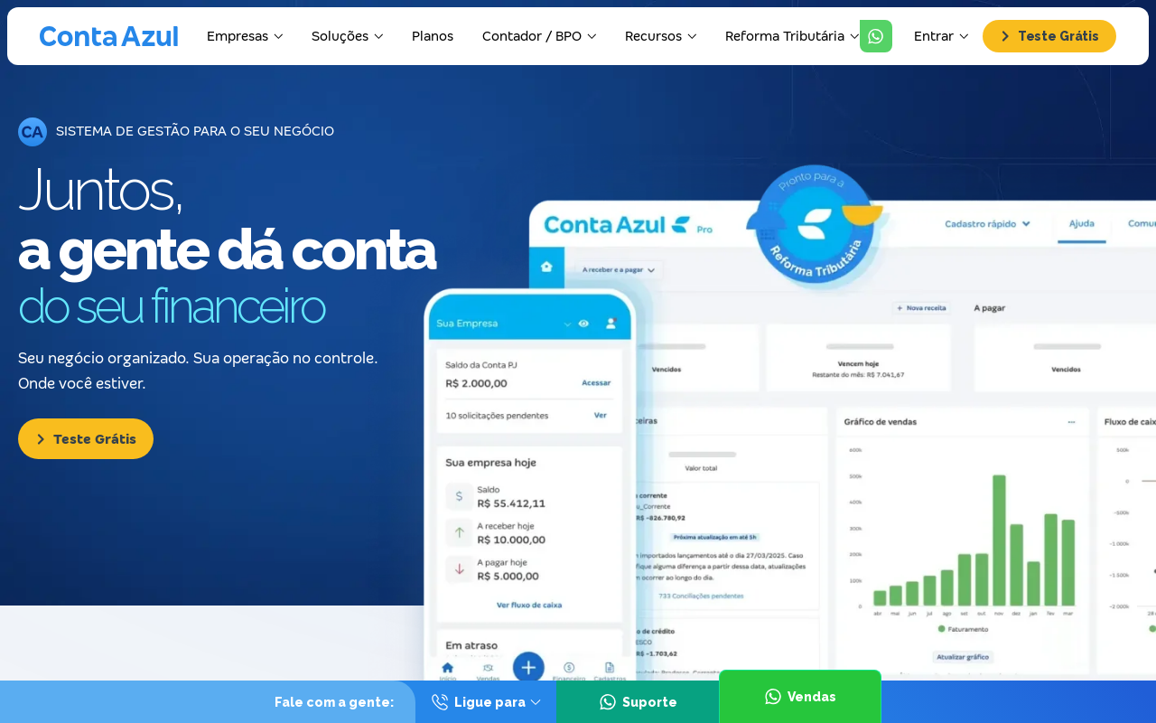 Conta Azul e Asaas