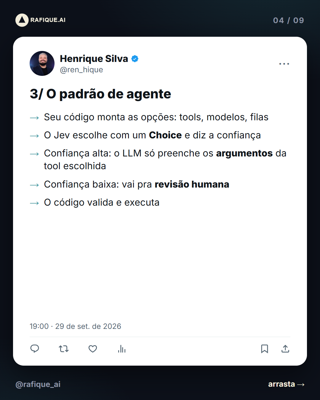 Padrão de agente com Jev